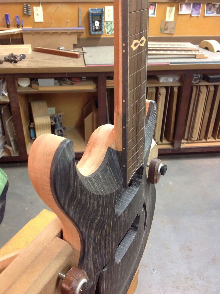 how to build a thru tenon guitar neck